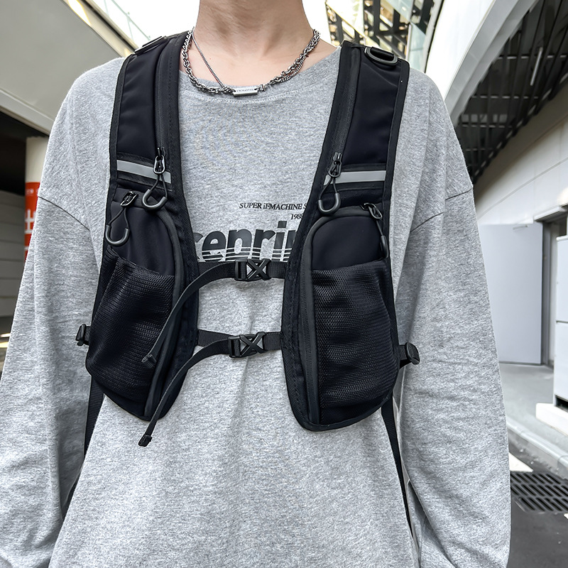 Bolsa de Pecho Estilo Hip Hop  - Reflective Vest Cycling reseña y precio